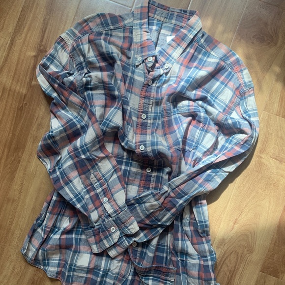 Mens Clear Water Outfitters Plaid Button Up Shirt Size Large - Picture 6 of 6